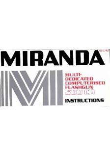 Miranda 500 CD manual. Camera Instructions.